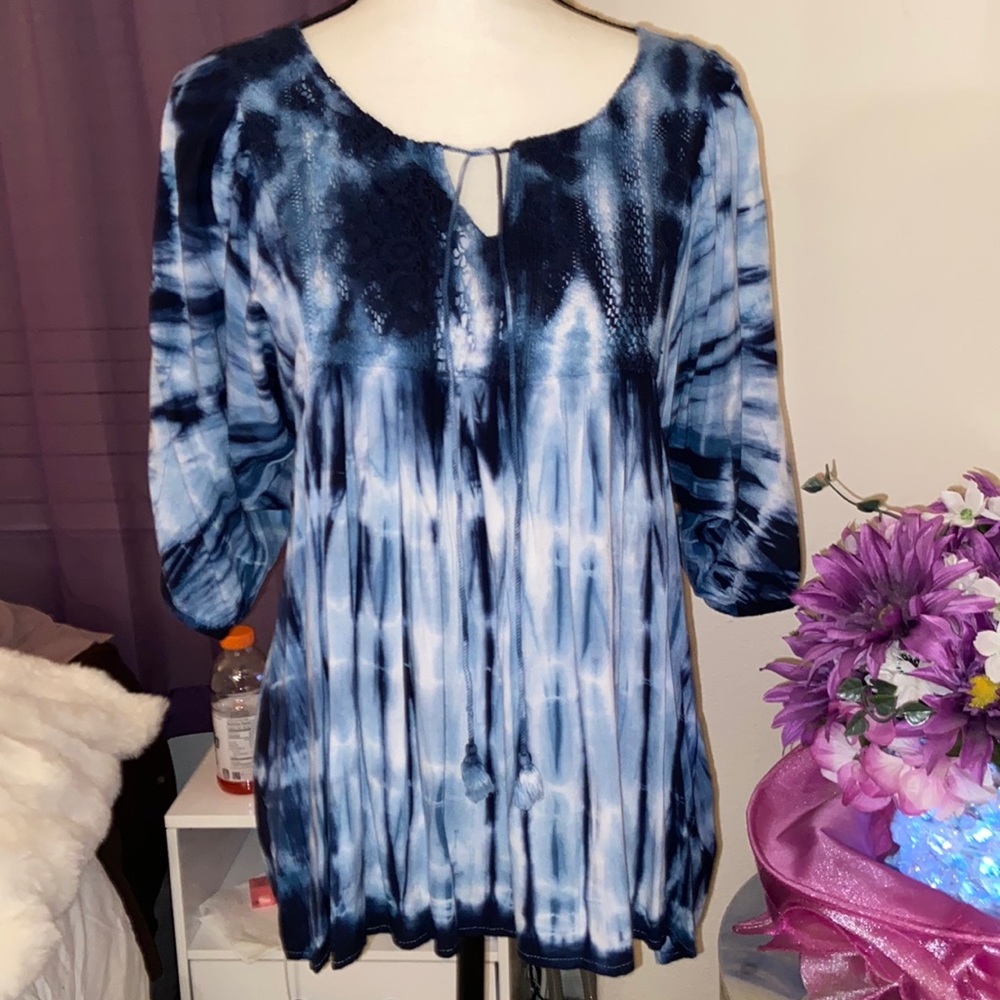 Dressbarn Women’s Tie Dyed Blouse